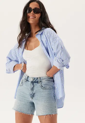  dame billig denim-shorts