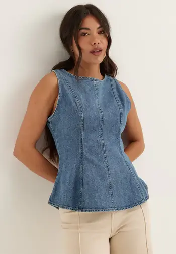 Topp i denim, dongeri