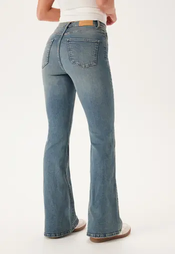 Flare jeans dame, dongeribukse