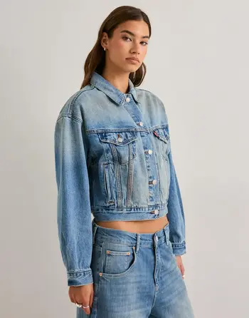 Levis denimjakke dame, Shrunken 90s Trucker