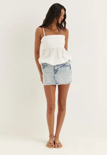 Miniskjørt denim