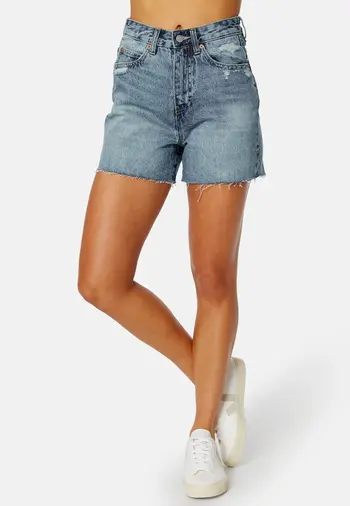 Slitt dongerishorts dame